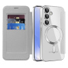 Techsuit - SmartMag Book puzdro na Samsung Galaxy S25 - sivé KF2352056
