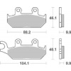Brzdové destičky Brembo přední YAMAHA XT 600 E (89-03) rok 90-03