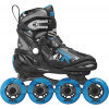 Roces - Moody TIF - Black/Astro Blue - nastavitelné in-line brusle Velikost (brusle): 36 - 40