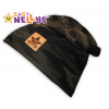 Bavlnená čiapočka Army Baby Nellys ® - zelená 104-116 (4-6r)