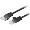 Patchcord kat. 6 UTP 1m 10-balení fluke pass black