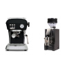 Ascaso Dream ONE, Dark Black + Eureka Mignon Zero, CR black