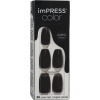 Kiss imPRESS Samolepiace nechty Color MC All Black 30 ks