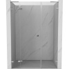 Mexen Lunar L, ľavé otočné sprchové dvere 160 cm, číre sklo, chrómový profil, 834SL-160-050-01-00-L