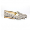 Talianske kožené slip-on mokasíny 99 béžové LORETTA VITALE, Béžová, 39