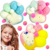 STLÁČACIA ANTISTRESOVÁ HRAČKA VEĽKÁ MAČACIA LABKA 7 cm S POSYPOM SQUISHY SADA 3 KUSOV