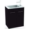 Jika Cube - Skrinka s umývadlom, 490x327x607 mm, tmavý dub H4536411763021