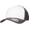 Flexfit | 6511, Sieťovaná šiltovka Flexfit Trucker, sivá Dark - biela - sivá Dark, L/XL