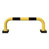 Flexibilný protinárazový ochranný oblúk typ R 10.3, dovnútra, 1000 x 390 mm, žlto-čierny