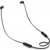 JBL T110 Black špuntová sluchátka, 3,5 mm jack, mikrofon, černá