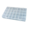 Priehľadný plastový box BEST s 28 priehradkami, servisný box (BST-R659) 35 cm x 22,5 cm x 5 cm