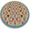 Okrúhly vnútorné vinylový koberec Okrúhly vnútorné vinylový koberec abstraktný kaleidoskop dww-w0007124