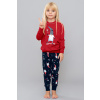 Italian Fashion Vianočné dievčenské pyžamo Italian Fashion Skrat mega soft červené, Veľkosť 98-104, Farba červená
