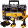 Dewalt DCK211D2T-QW - KIT 10,8V = vŕtací skrutkovač XR + rázový skrutkovač XR + organizér TSTAK