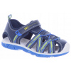 Modré letné chlapčenské sandále s trekingovými suchými zipsami s krytím WOJTYLKO 31