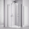 Polysan THRON SQUARE štvrťkruhová sprchová zástena 900x900mm, číre sklo, ľavá TL2690-5002