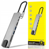 WOWSSYO HUB USB-C 5 v 1 RJ45 LAN HDMI 4K USB 3.0
