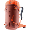 Lezecký batoh Deuter Guide 30 redwood-papaya