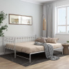 zahrada-XL Rám rozkladacej pohovky biely kovový 90x200 cm 324759