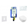 Geberit Kombifix Modul na závesné WC s tlačidlom Sigma01, alpská biela + Villeroy Boch - WC a doska, DirectFlush, SoftClose, CeramicPlus 110.302.00.5 NI1
