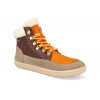 Be Lenka Olivia kotníkové barefoot topánky taupe dark brown & orange