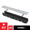 Alcadrain (Alcaplast) AVZ102-R102 Vonkajší žľab 100 mm s plastovým rámom AVZ102-R102
