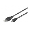 PremiumCord Kabel USB 2.0, A-B mini, 5pinů, 20cm ku2m02a