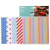 APLI origami papier 15 x 15 cm mix farebných vzorov 50 ks