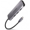 AXAGON HMC-5, USB 3.2 Gen 1 hub, porty 2x USB-A, HDMI, SD/microSD slot, PD 100W, kabel USB-C 20cm