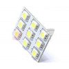 LED autožiarovka 9xSMD5050 W5W T10 CAN-BUS