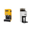 Gaggia Classic E24 BC, yellow + Lelit Steve PM20, white