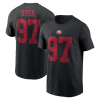 San Francisco 49ers - Nick Bosa Player Black NFL Tričko XL/USA=XXL/EU