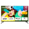 CHiQ U50H7A – UHD LED bezrámčeková Smart televízia s Android 11, 50” (127 cm), čierna, Dolby Audio 8592344203534
