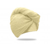Textilomanie Rýchloschnúci froté turban na vlasy béžový, 100% bavlna
