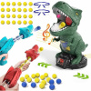 Zručnostná hra dinosaurus s pištoľou na penové loptičky pre 1-2 hráčov