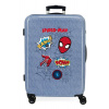JOUMMABAGS Cestovný kufor ABS Spiderman Denim ABS plast, 68 cm