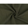 Mušelín / dvojitá gázovina Varianta: 10 (18) zelená khaki, Balení: 1 m