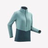 QUECHUA Dámska fleecová mikina MH500 1/2 zips zelená 2XL
