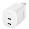 Nabíjačka do siete Cubenest S2D1, PD 2xUSB-C, GaN, 35W (S2D1WT) biela