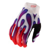 Troy Lee Designs TLD Youth Air, detské rukavice - Overspray White / Violet Veľkosť: L