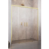 RADAWAY IDEA GOLD DWD 180cm sprchové dvere do niky, profil zlatý, sklo číre, 387128-09-01