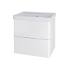 Mereo Mereo, Siena, kúpeľňová skrinka s keramickým umývadlom 61 cm, MER-CN410