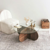 ASIR Bubble - Walnut koferenčný stolík, orech