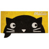 Home Elements Rohožka gumová kokosová Miau - žlutá 32 × 68 cm