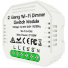 WiFi spínač MOES Hidden wifi smart Dimmer switch 2gang (MS-105B)