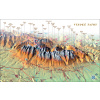 nástenná mapa Vysoké Tatry východ XL 102x160cm panoramatická lamino, lišty (z edície 