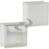 Fuchs Design Luxfera Clear View lesklá/mliečne sklo, biela, 19 x 19 x 10 cm