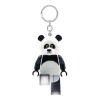 Čierno-biela kľúčenka so svietidlom Iconic Panda – LEGO®