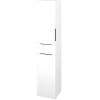 Dreja Vysoká skriňa s košom na bielizeň DOS SVD2ZK 35 - N01 Biela lesk / Úchytka T05 / L01 Biela vysoký lesk / Levé