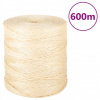 Jutové lano VidaXL 1 mm 1 m